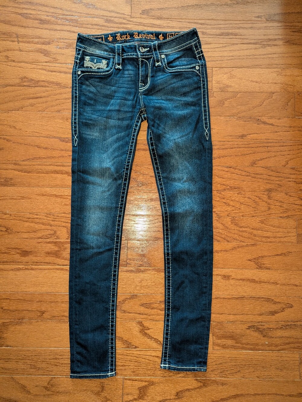 Rock Revival jeans - 26 inch or size 2 - mid rise skinny - Claret style